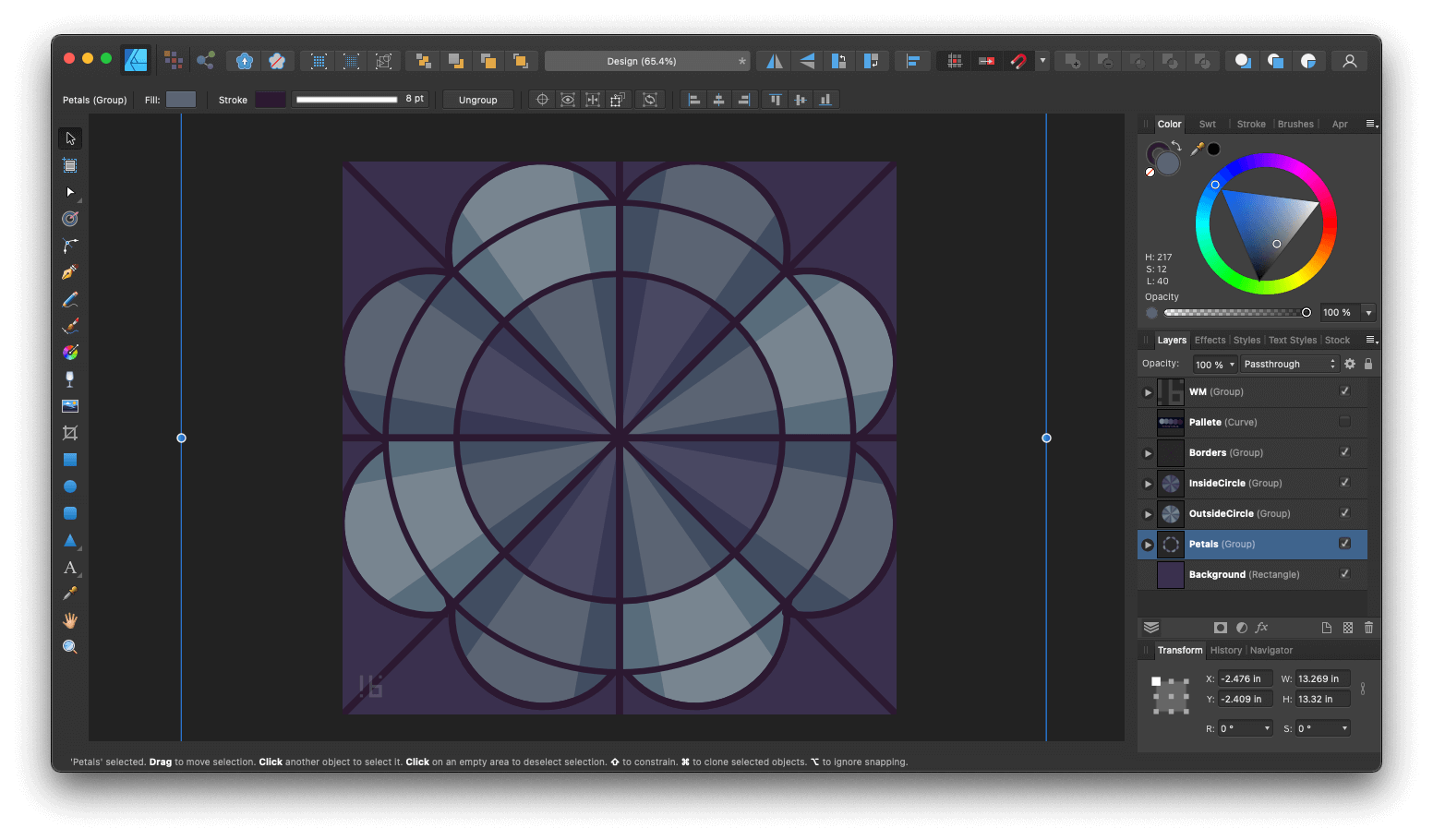 Flower in Affinity Designer