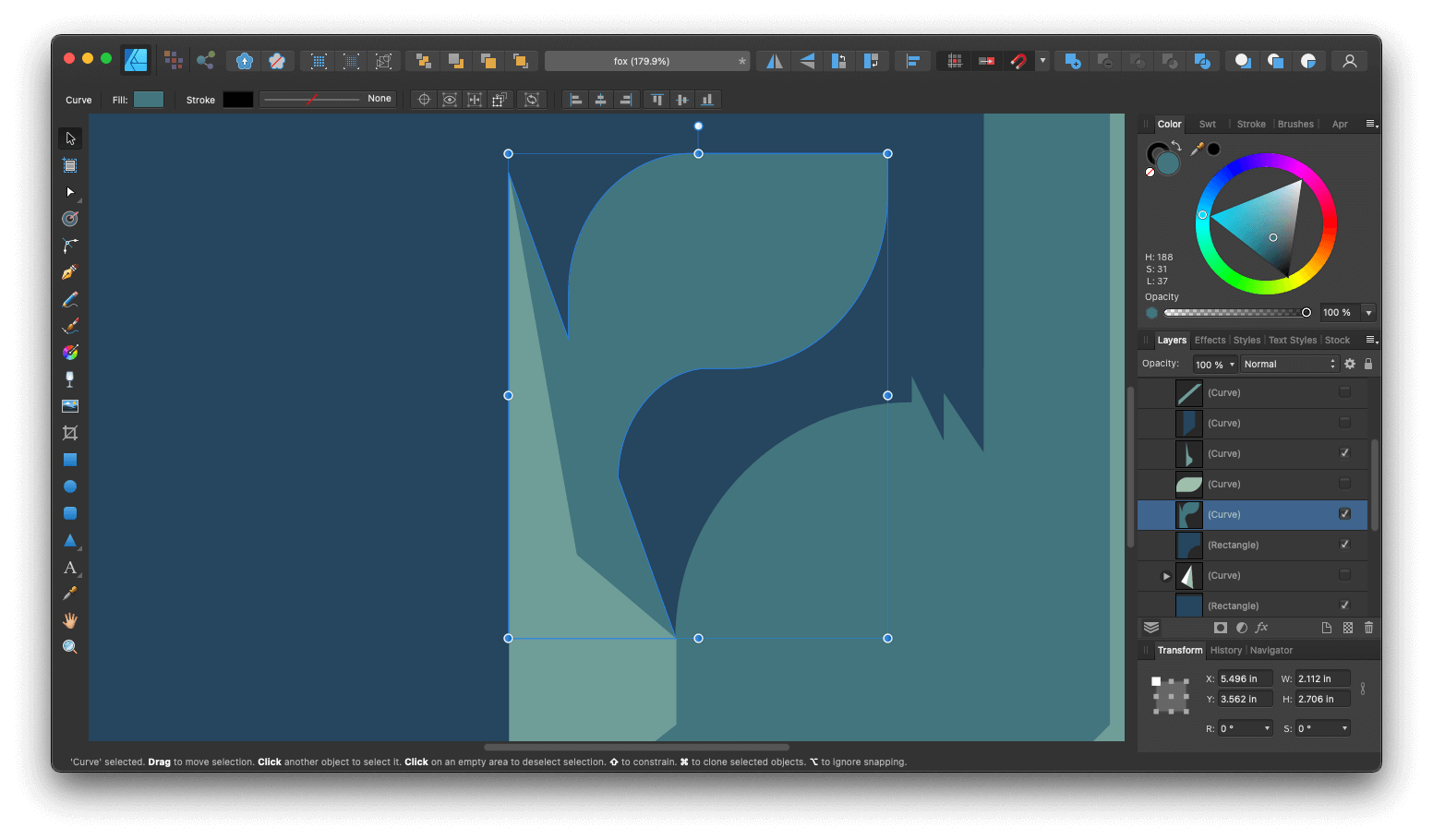 Fox in Affinity Designer
